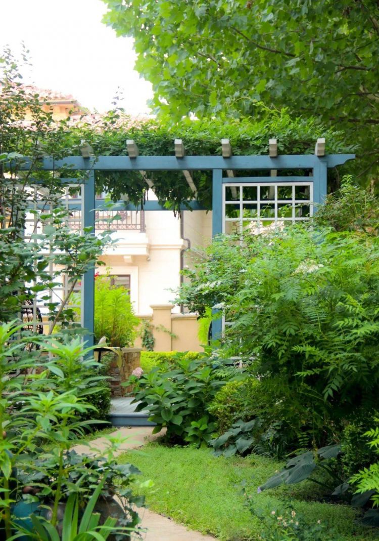 500平米別墅花園綠化設計實景圖片案例分享-青望私家花園設計-1