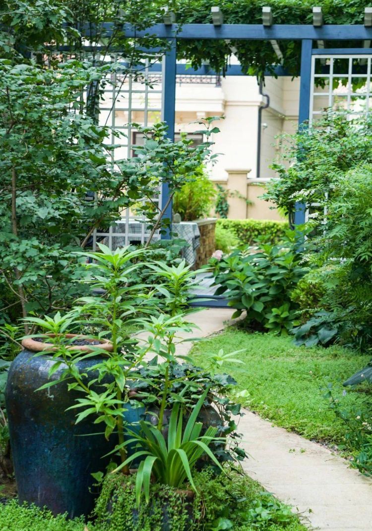 500平米別墅花園綠化設計實景圖片案例分享-青望私家花園設計-1